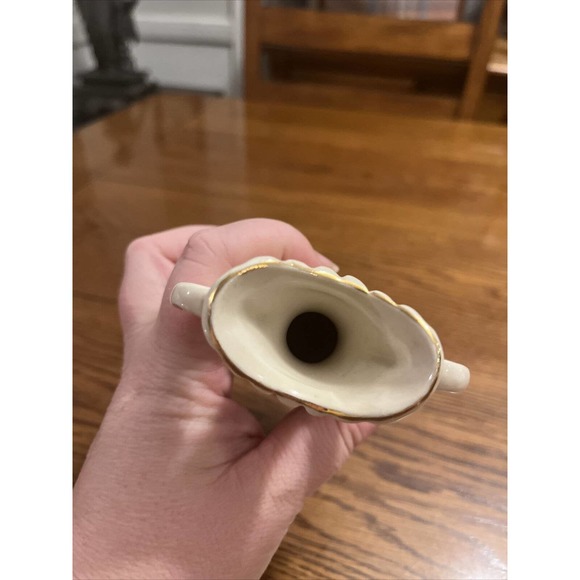 Vintage Hull Art Pottery Pink Floral Vase 6" Tall Urn Shaped Pink Hull Vase - Picture 5 of 8